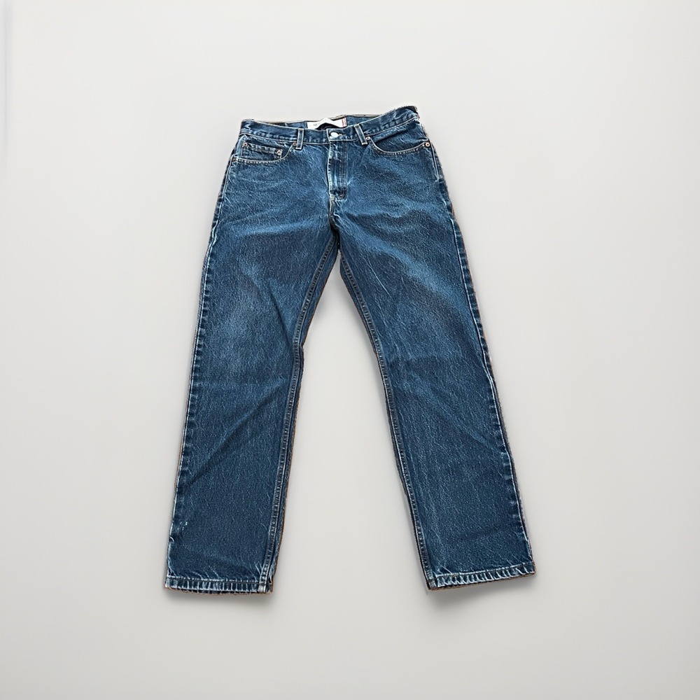 Vintage Levi's Men's 505 Regular Fit Jeans Size 34x32 -Y2K-Dark Wash-Great Cond.